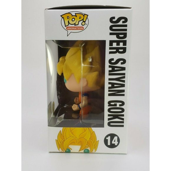 Funko 14 SUPER SAIYAN GOKU Glows in the Dark Dragon Ball Z EE Exclusive NEW - Picture 5 of 7